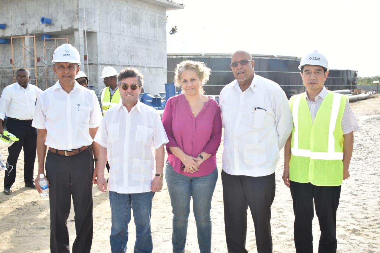 GWI, Consultants brief IDB President on progress of Diamond Water Treatment Plant